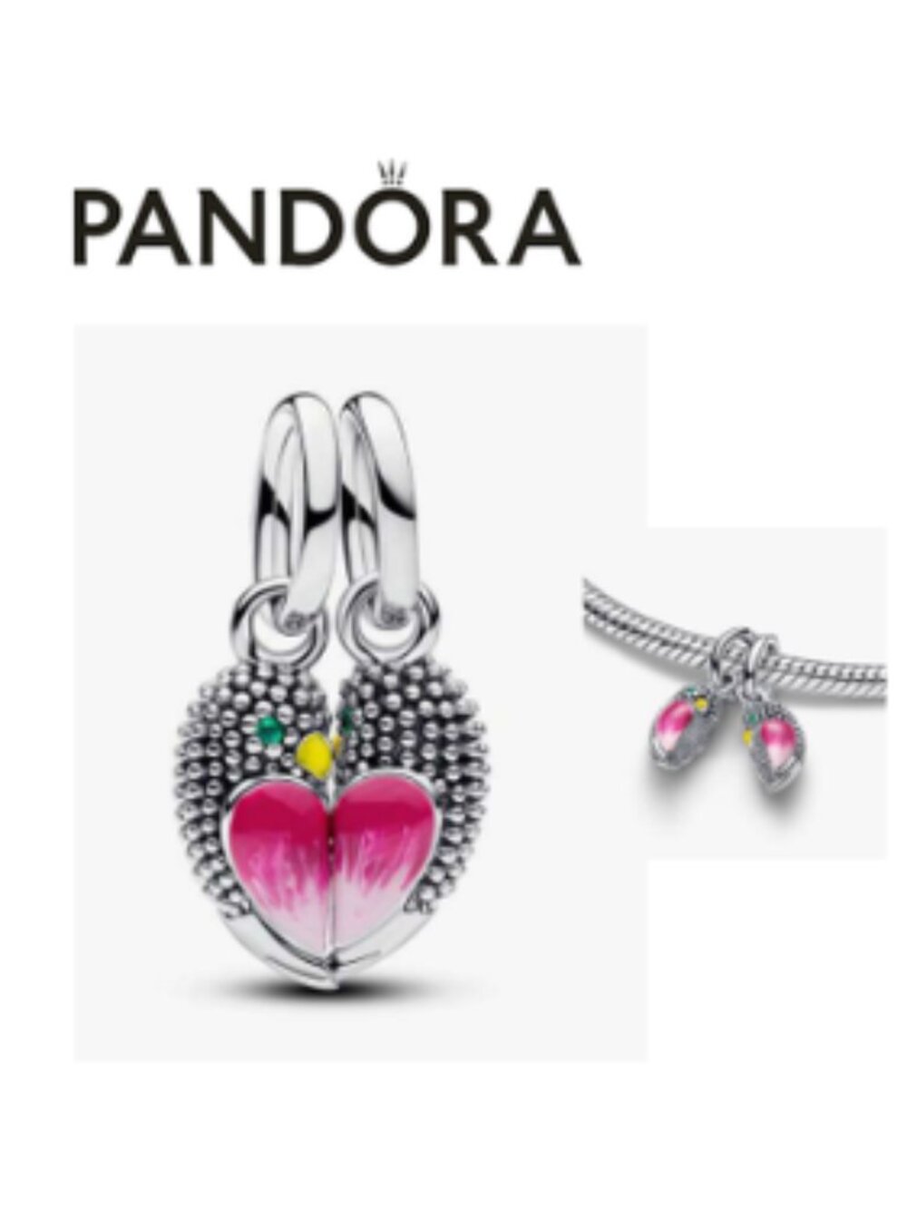 New SS2026 Lovebird Silver Pendant Charms for Bracelet or Chain